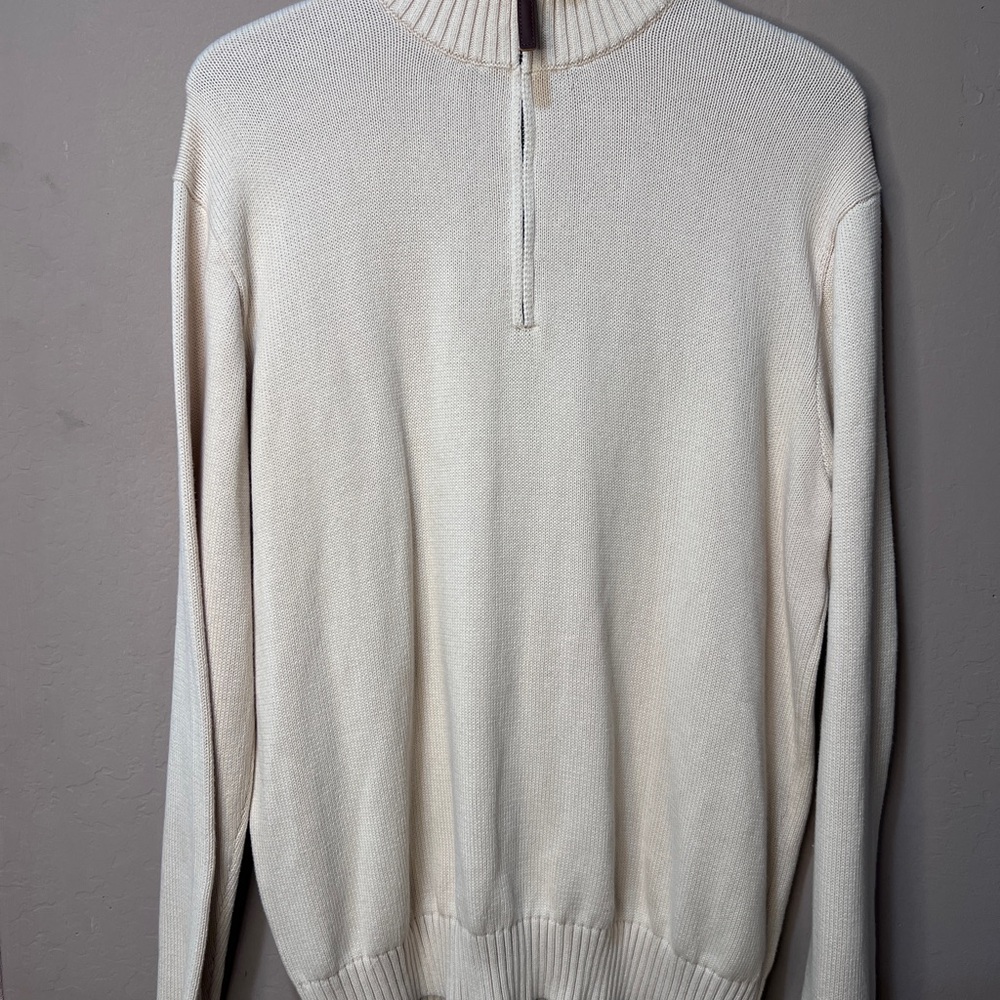 BRANDY MELVILLE Aleah Cream Knit Zip Oversize Sweater Vintage 90s, One Size, NWT